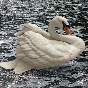 Elegant White Swan Figurine
